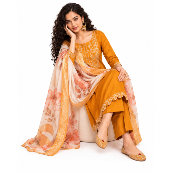 Kurti set met duppata