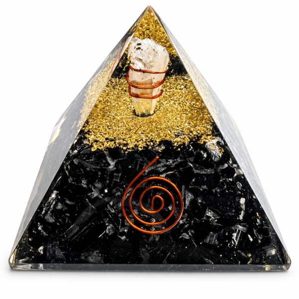 Zwarte Toermalijn Orgonite piramide