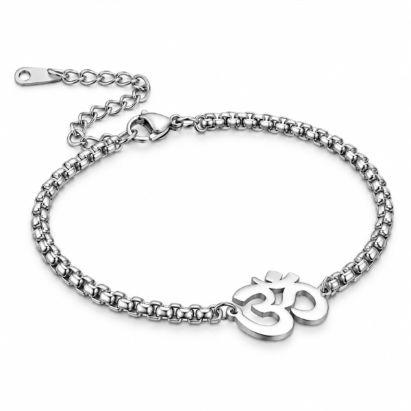 Ohm armband van stainless steel (18cm-25cm)