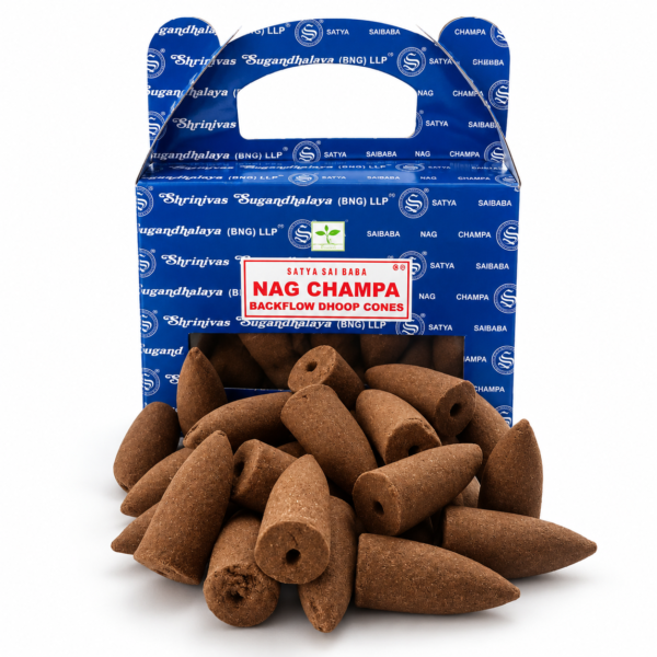 Nag Champa backflow wierookkegels Nag Champa backflow wierookkegels (24 stuks)