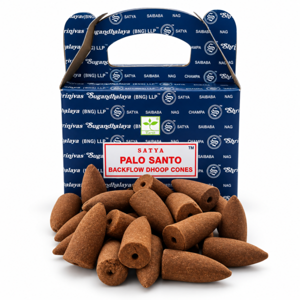 Palo Santo backflow wierookkegels (24 stuks)