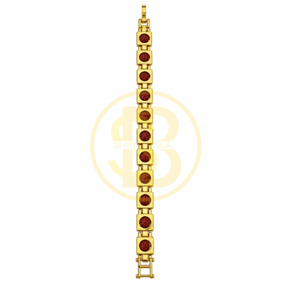 Gold Plated Rudraksh armband