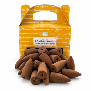 Sandelhout backflow wierookkegels (24 stuks)