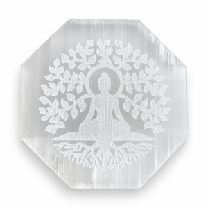 Seleniet Oplaadplaat met Meditatie & Levensboom