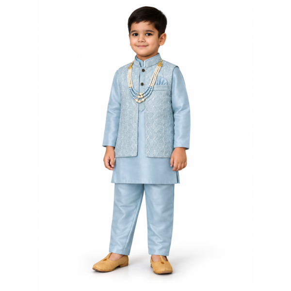 Kids Kurta Set met Nehru Jacket