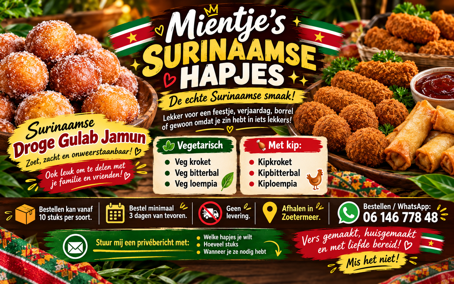 Surinamese Snacks Feast Flyer